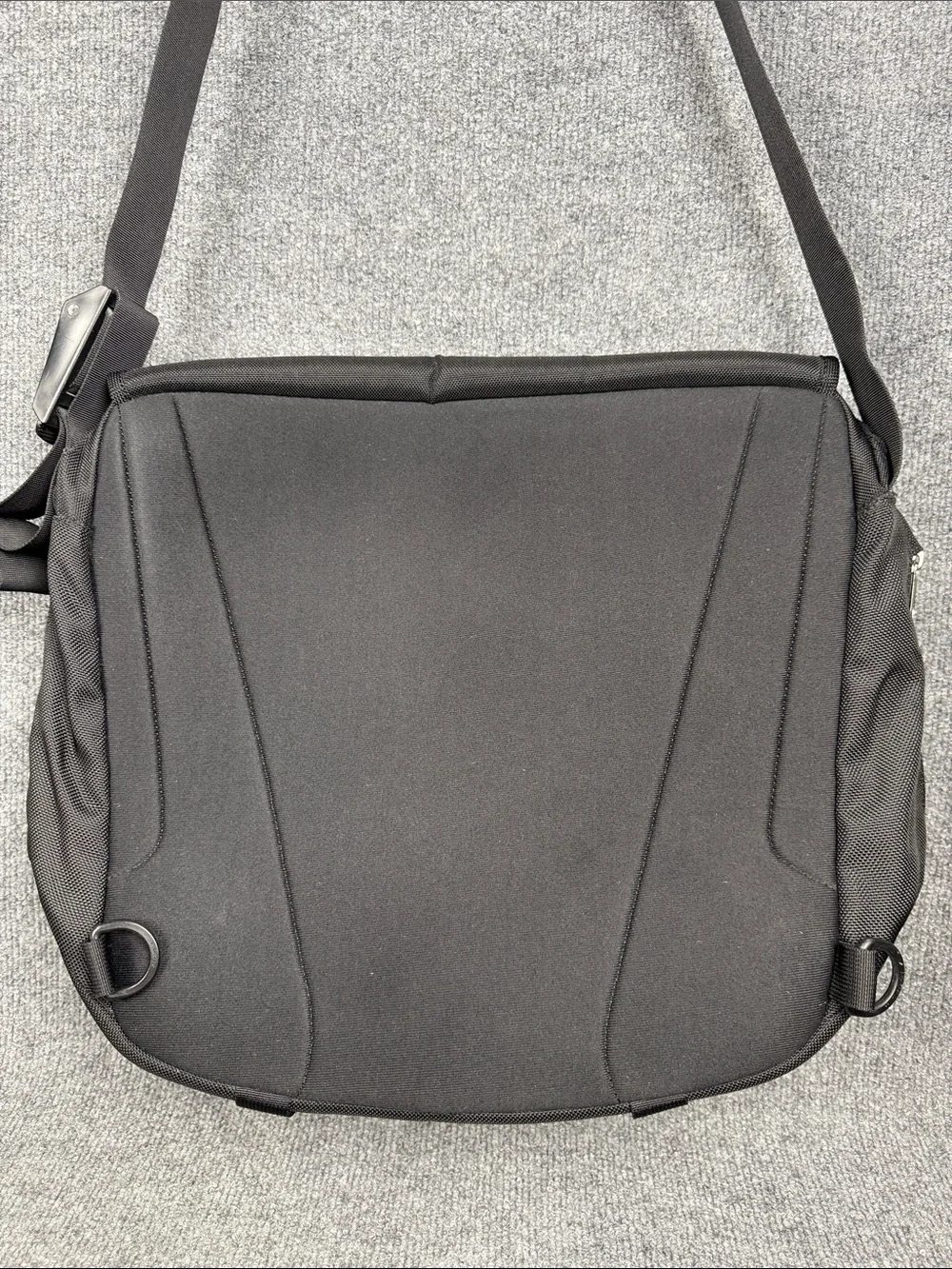 The North Face Black Messenger Bag with Reflective Accent. New!